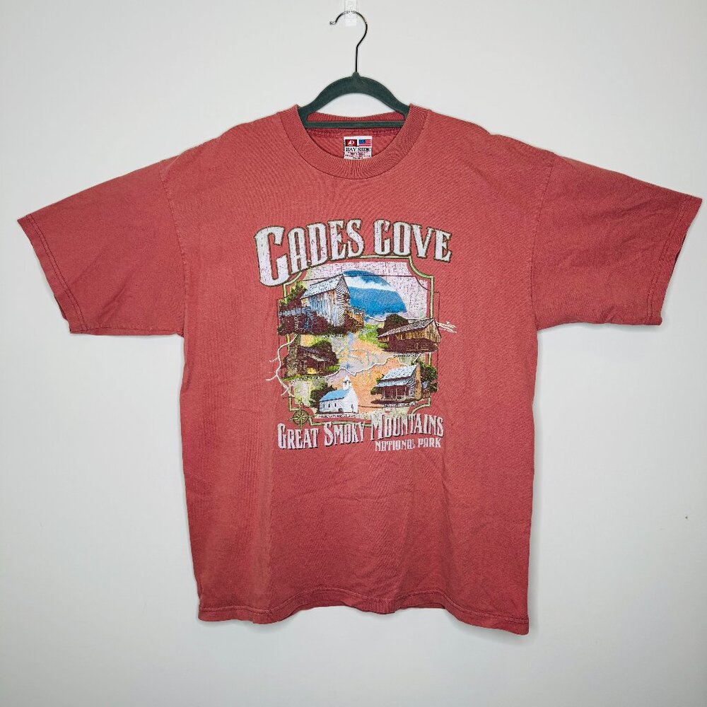 VTG Bay Side Heavy Weight Preshrunk Cotton MI USA Short Sleeve Tshirt Mens XL Sa
